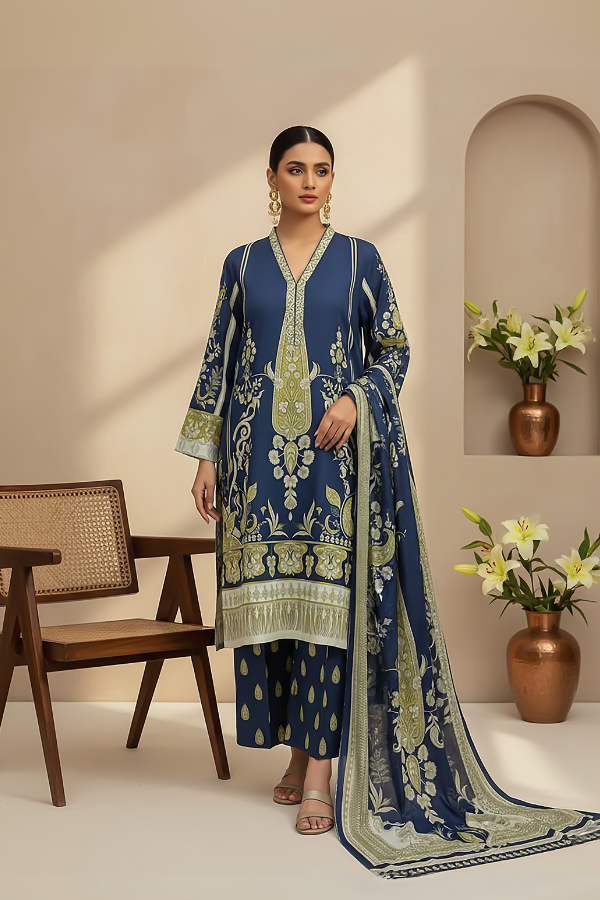 3 Piece - Printed Premium Viscose - V8 - 10