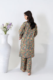 2 Piece - Printed Lawn Suit - Daisy