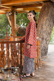 2 Piece - Printed Khaddar Suit - MSV1-10