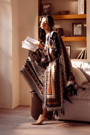 3 Piece - Printed & Embroidered Khaddar Suit - AU-01